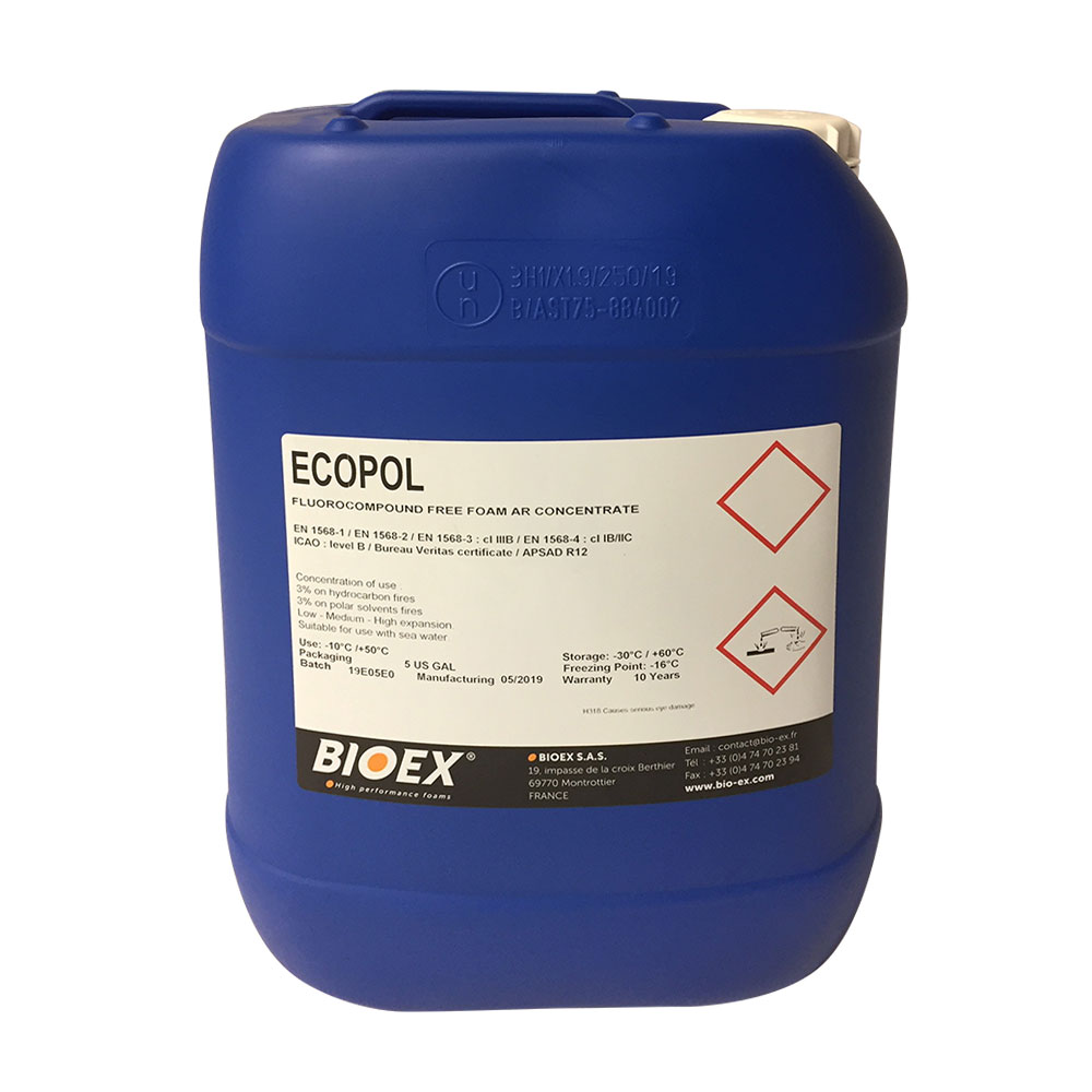 ECOPOL PREMIUM Class B AFFF-AR Foam - BIOex | WFR Wholesale Fire & Rescue